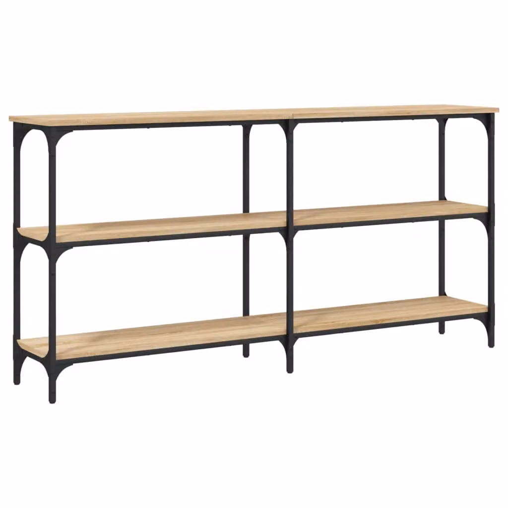 Berkfield Home Sonoma Oak Console Table in Brown, W: 150 cm, D: 29 cm, H: 75 cm – 2