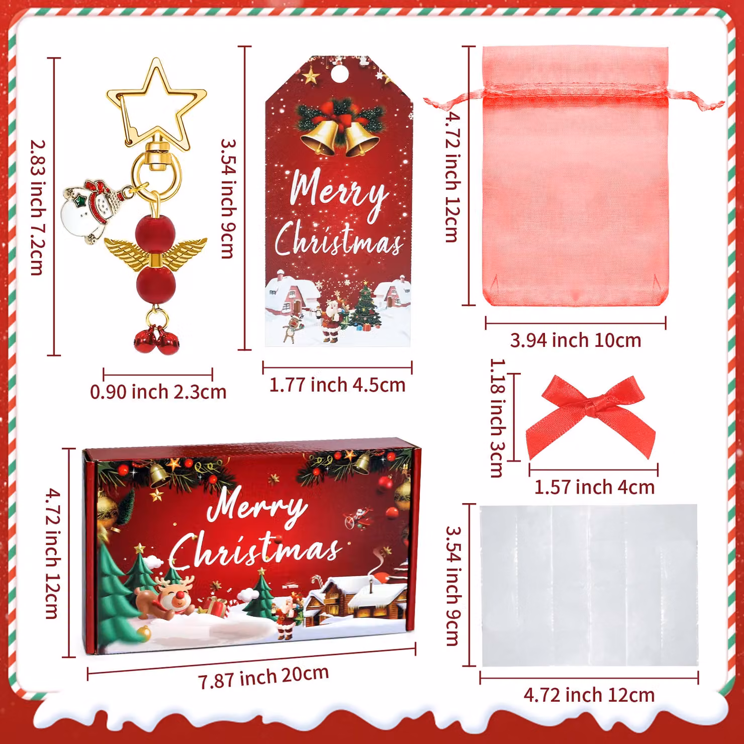Leaper Red Angel Keychain Pendant Gift Box Set – 2
