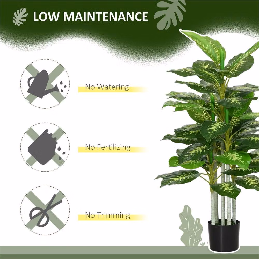 Kelvenix 120cm Realistic Artificial Evergreen Tree in Green – 3