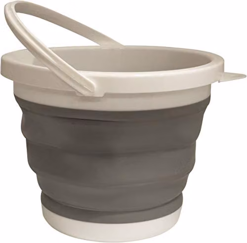 St Helens Home and Garden Grey Collapsible Plastic Bucket, 10L
