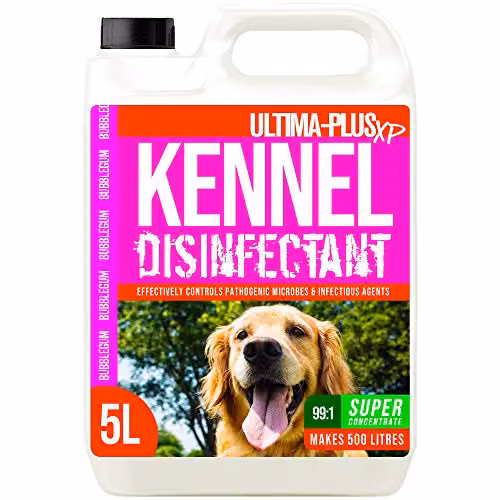 Ultima-Plus XP Kennel Kleen Disinfectant Cleaner Sanitiser and Deodoriser, Pink, 5 l – 1