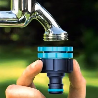 Flopro Triple Fit Outside Tap Connector 1/2 inch, Blue – 2