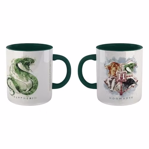 Zavvi Harry Potter Slytherin Ceramic Mug in Green and Multicolour