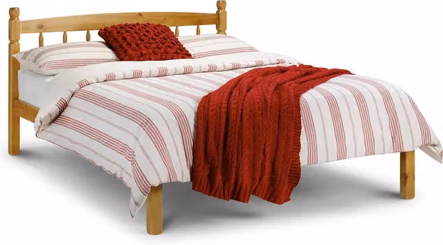 Julian Bowen Classic Solid Wood Pine Bed Frame, Brown, 140 x 200 cm