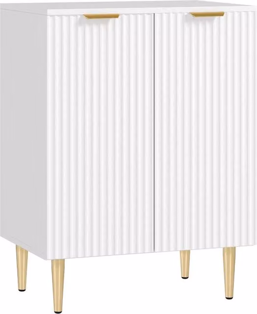 ERGOVEXA Modern White Sideboard Buffet Cabinet for Kitchen Storage, W/D/H: 80 x 40 x 60 cm – 1