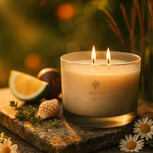 Nicola Spring Pomelo & Passion Fruit Scented Candle and Reed Diffuser Set in Grey – 2