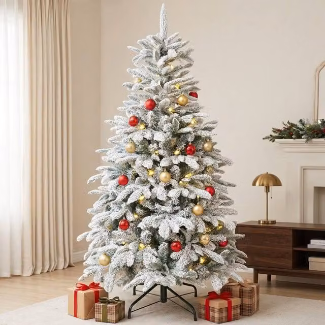 STILVORA 150 cm Green Christmas Tree with Hinged Branches – 1
