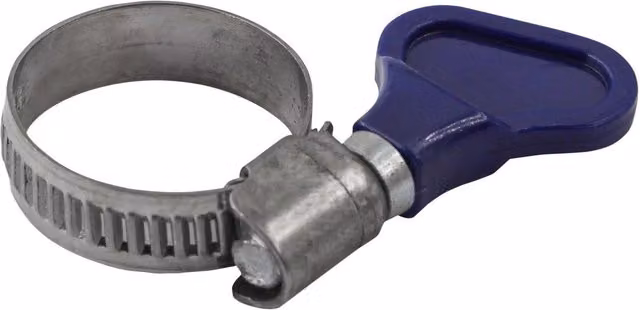 Faithfull Galvanised Steel Wing Screw Hose Clip, Multicolour