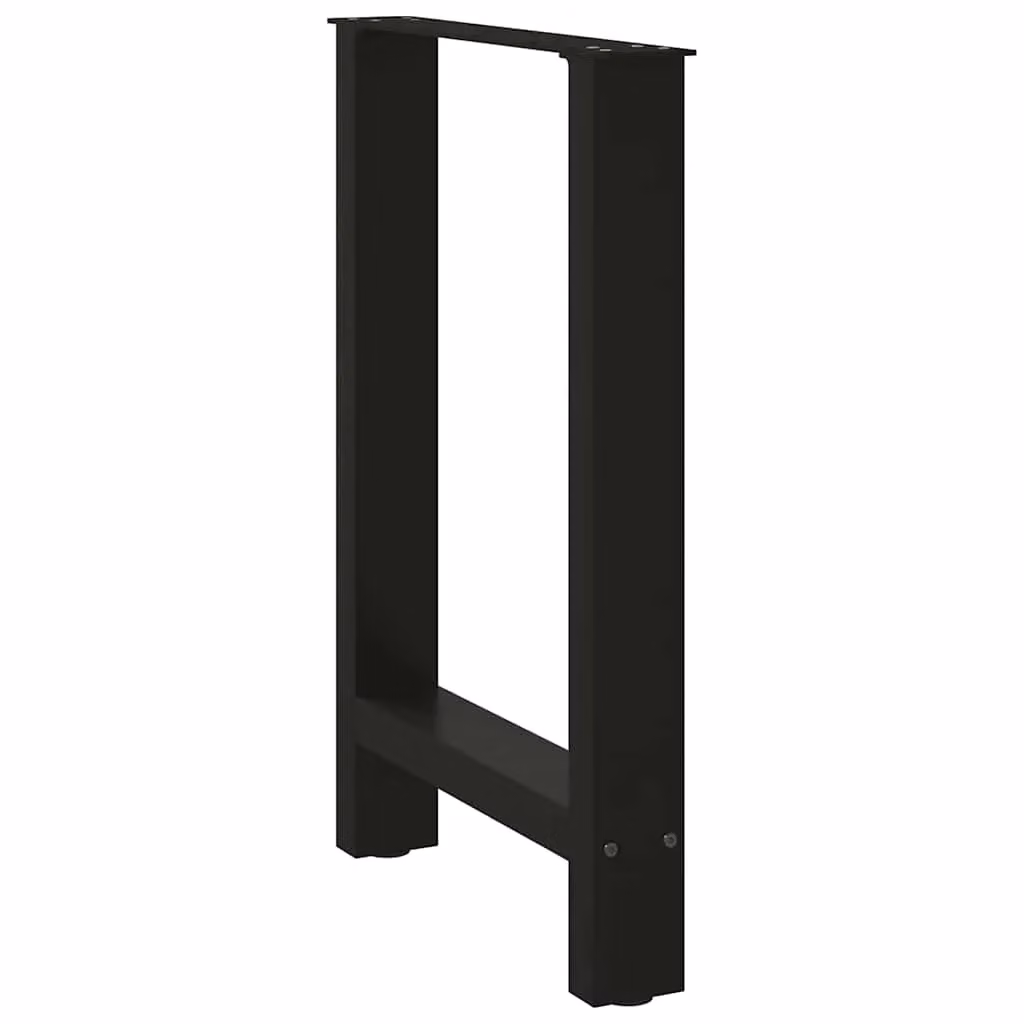 Berkfield Home Black Steel Coffee Table Legs, 2 Pieces, Height: 60 cm to 72.5 cm – 3