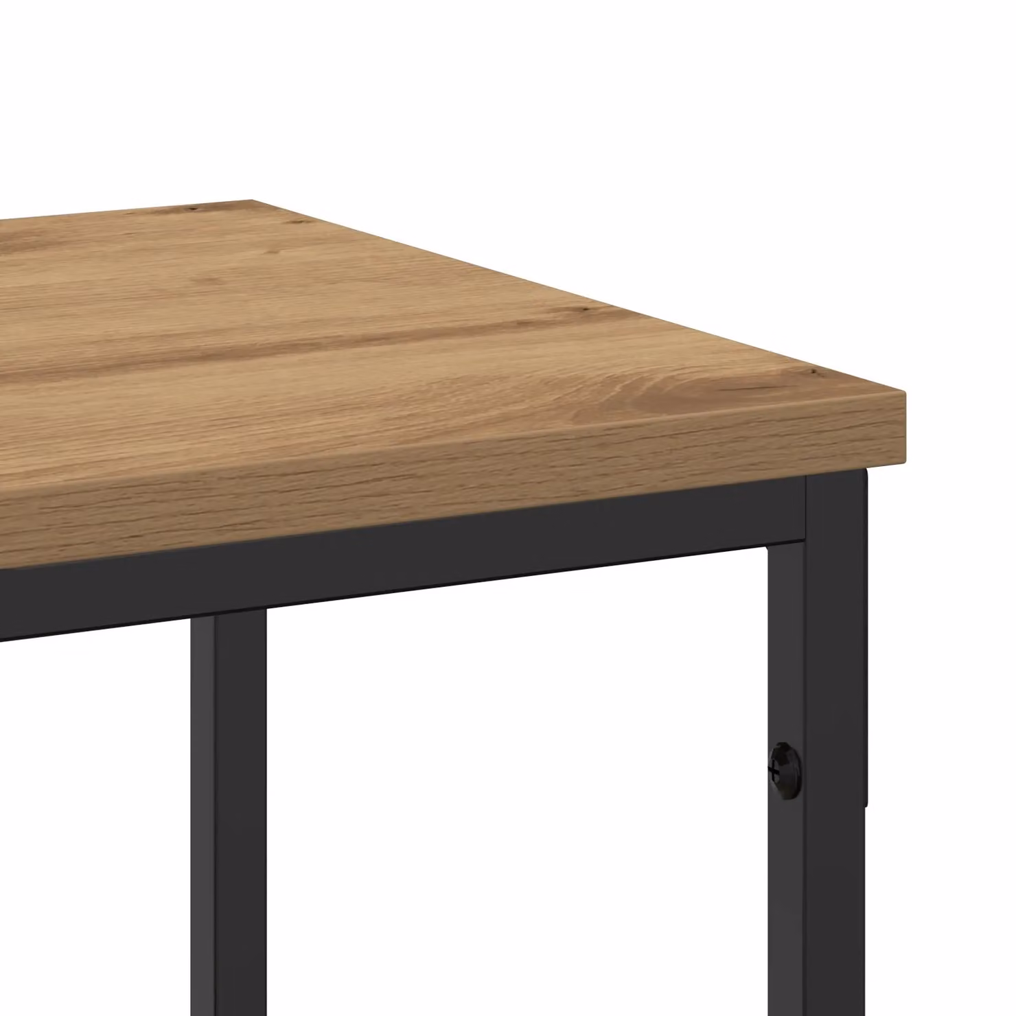 Berkfield Home Artisan Oak Console Table in Brown and Black, W/D/H: 200 x 30 x 75 cm – 2
