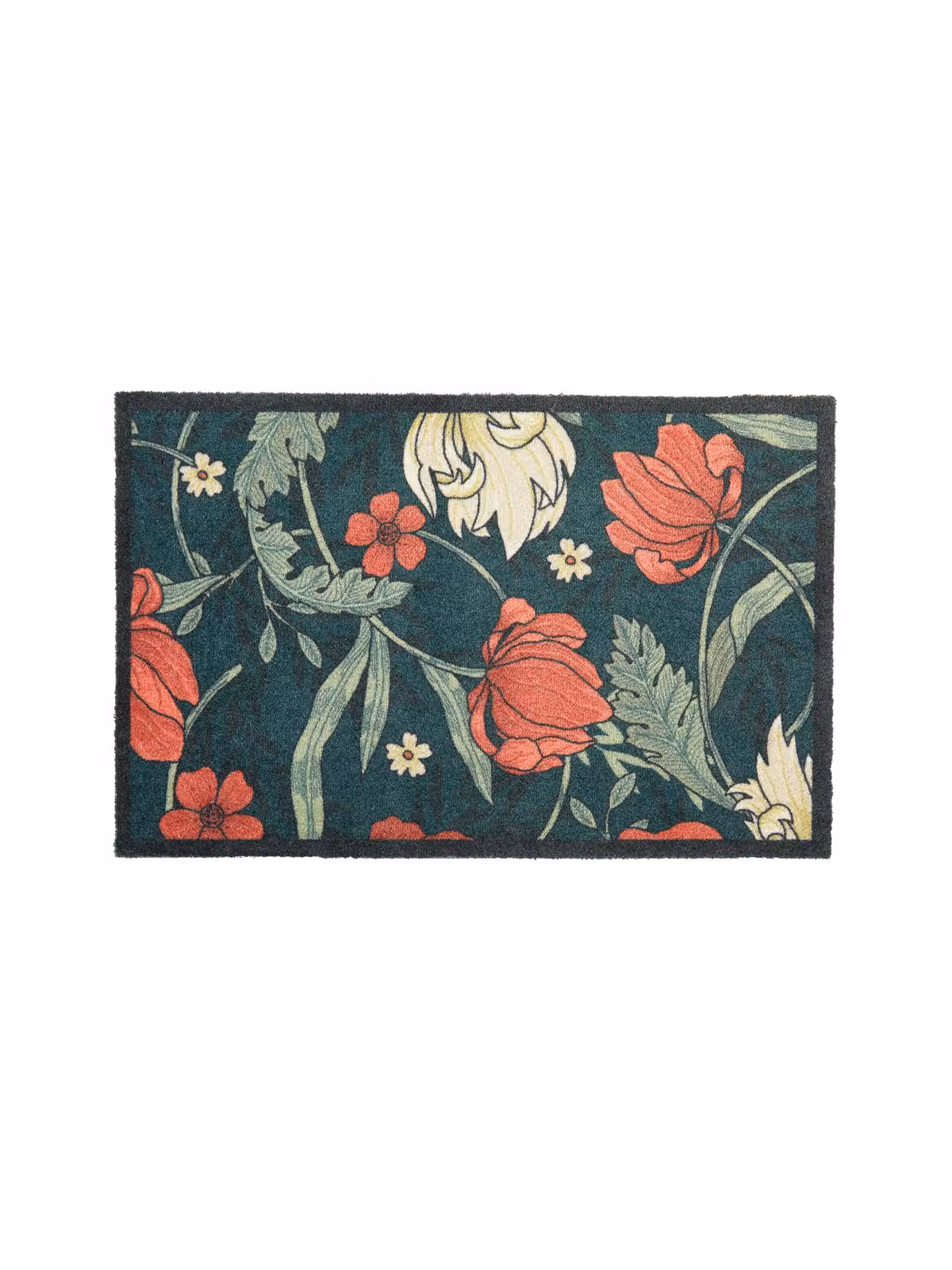Artsy Mats William Morris Rose Washable Non-Slip Indoor Doormat, Green, W: 60 cm, D: 40 cm – 3