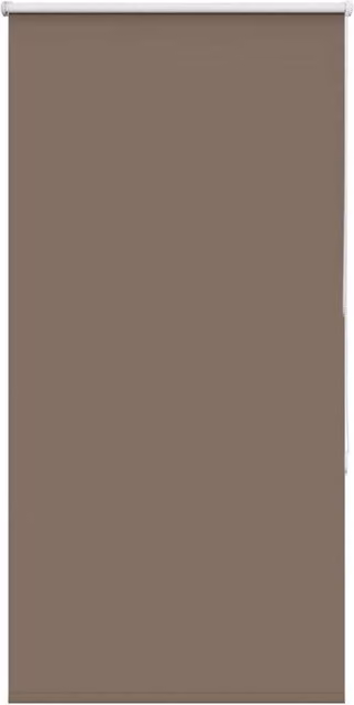 Berkfield Home Blackout Roller Blind, Brown Polyester, W: 70 cm, H: 150 cm – 1