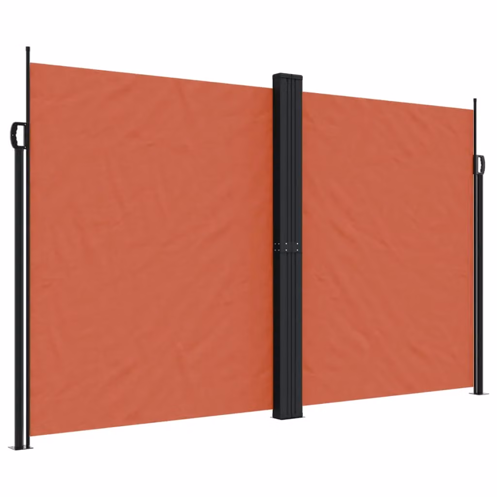 Berkfield Home Retractable Side Awning in Orange Polyester, W: 200 cm, H: 1000 cm – 2
