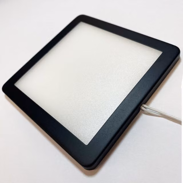 Loops 5x Matt Black Ultra-Slim Square Under Cabinet Kitchen LED Light and Driver Kit with Natural White Diffused Light – 1