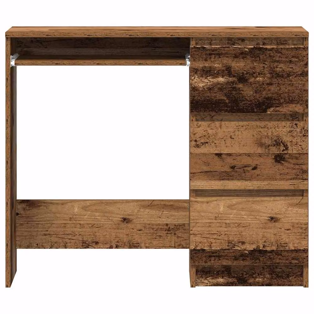 Berkfield Home Elegant Writing Desk in Brown Engineered Wood W/D/H: 90 x 45 x 76 cm – 4