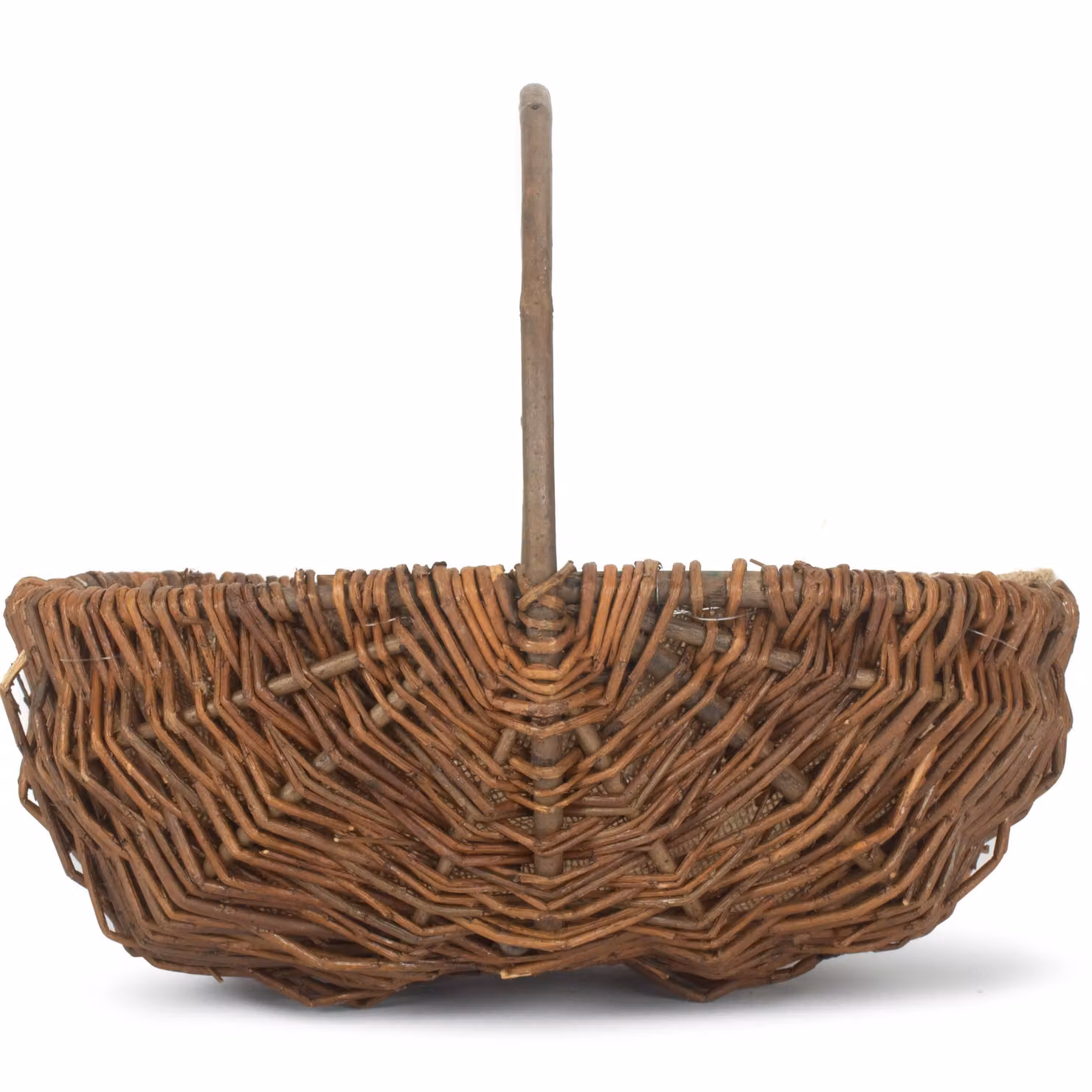 Red Hamper Oval Unpeeled Willow Garden Trug in Brown, W/D/H: 36 x 16 x 36 cm – 2