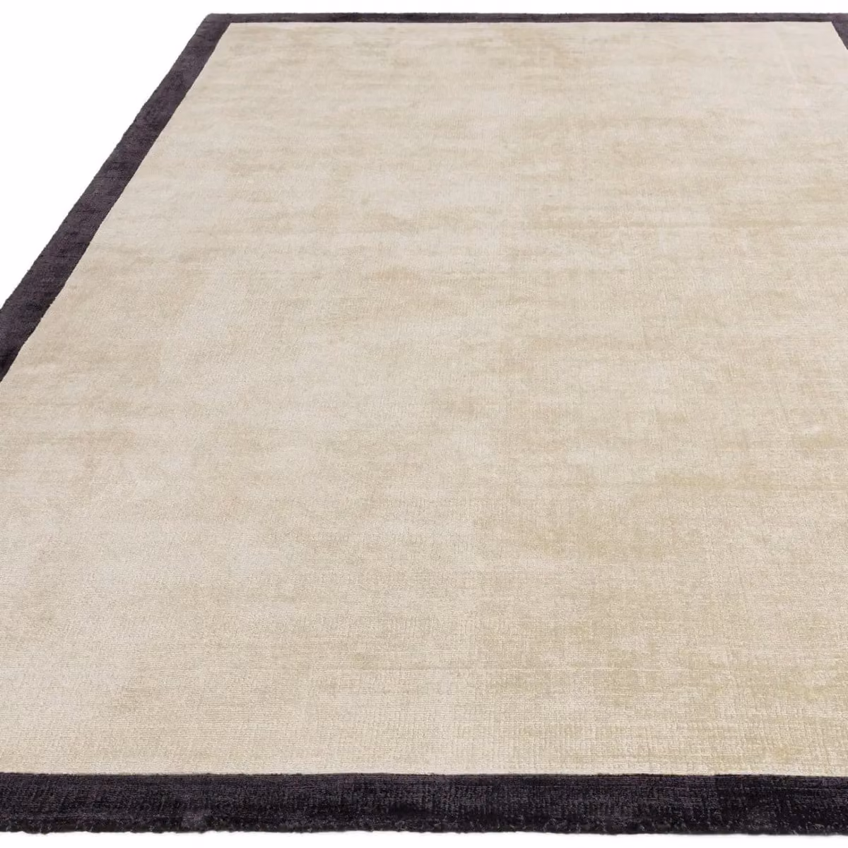 The Rug Shop UK Handmade Modern Plain Viscose Rug in Charcoal Grey, W/D: 200 x 200 cm – 2