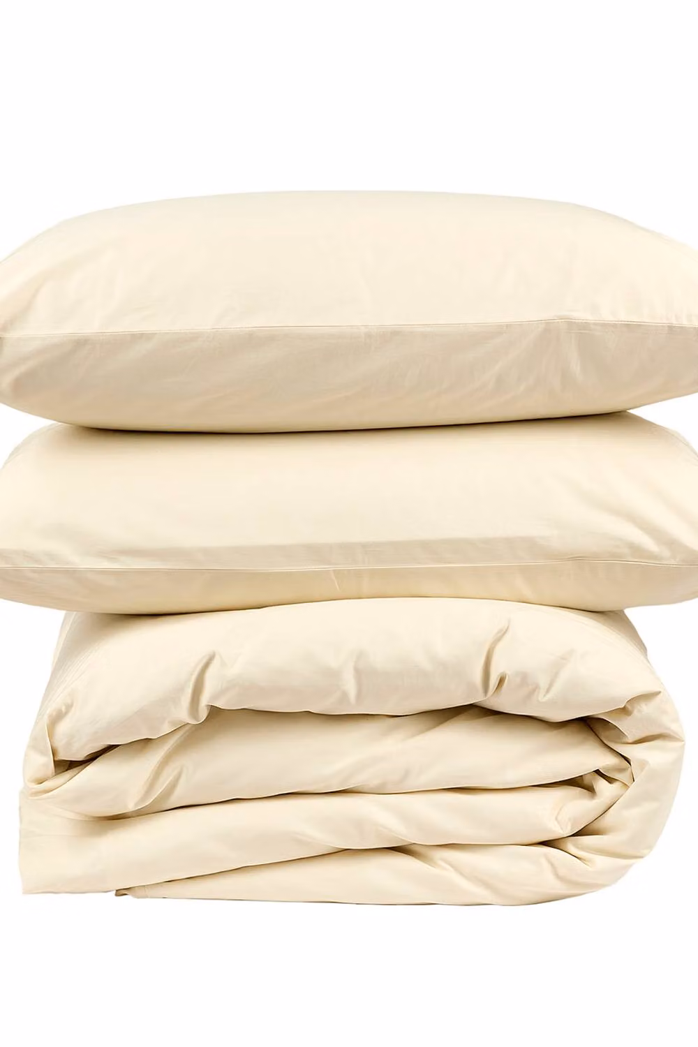 Hotel Pure Luxury Mako Satin Duvet Cover and Pillowcase Set in Beige, W/D/H: 180 x 200 cm – 3
