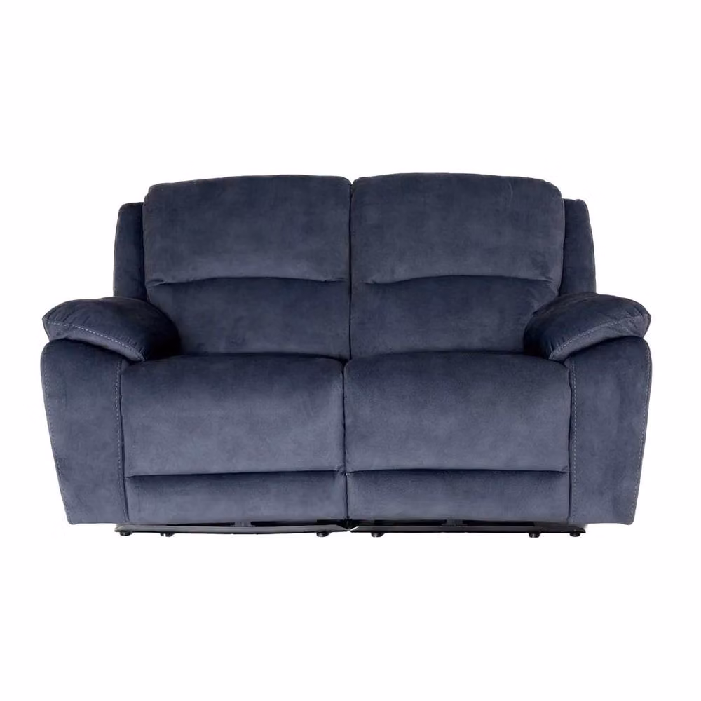 Furnishings For Less UK Bella Electric Reclining 2 Seater Fabric Sofa in Ink Grey with USB Charging and Cup Holders – 3