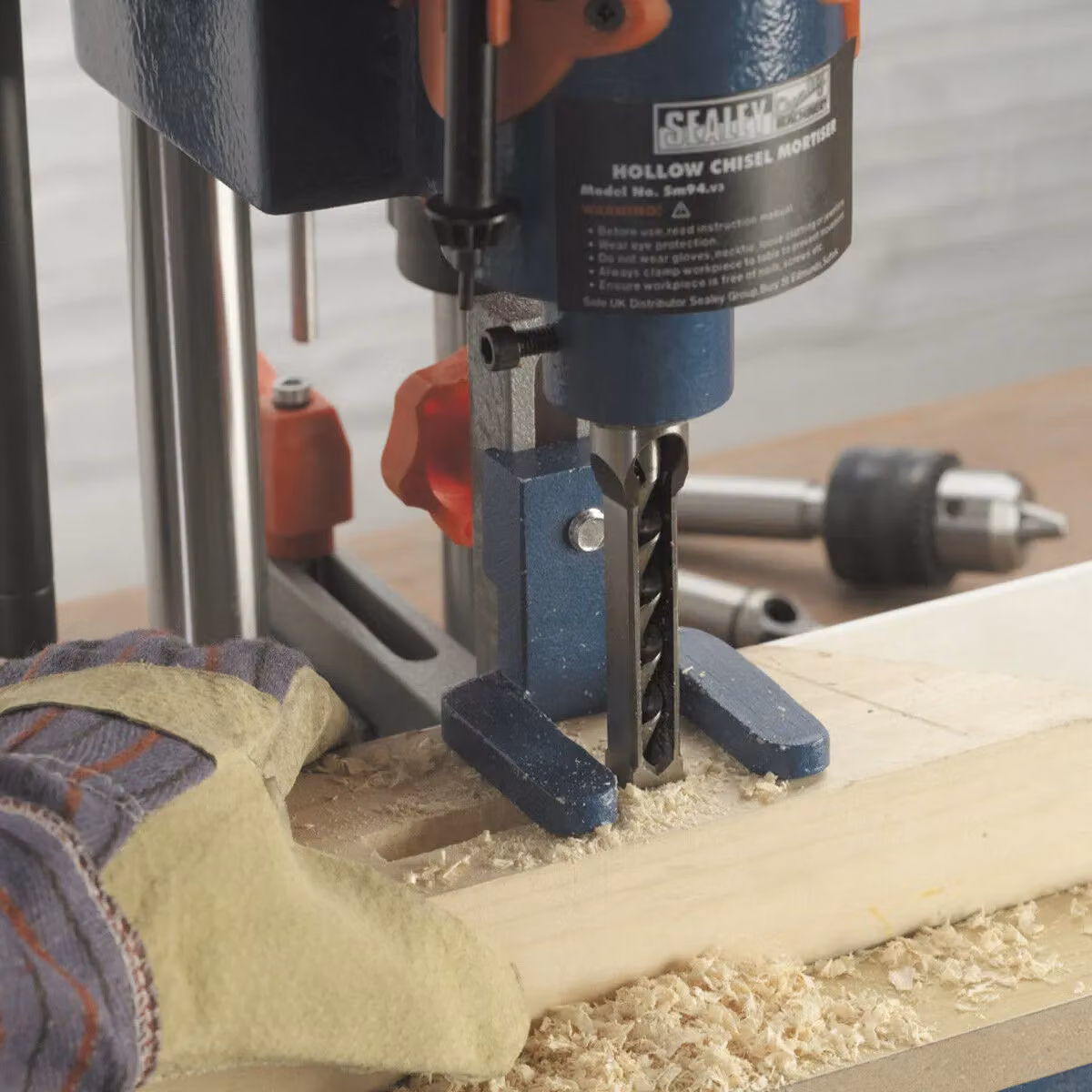 Loops 1/2 inch Hollow Chisel Mortiser with 13mm Drill Chuck and Heavy Duty Induction Motor in Blue and Multicolour – 3