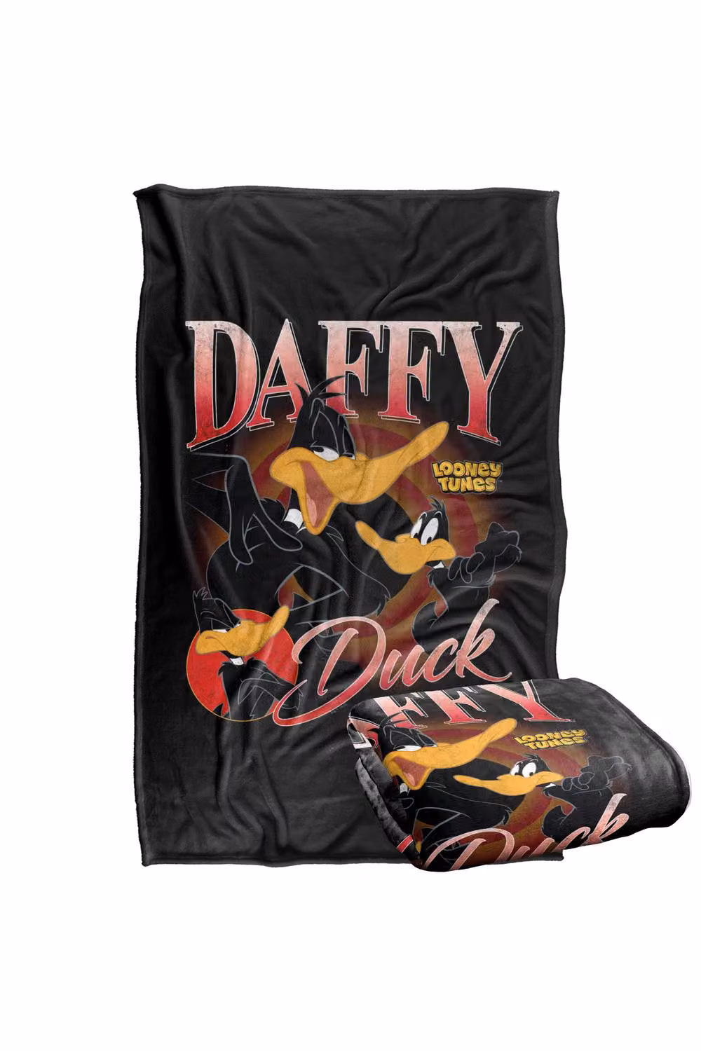 LOGOVISION Looney Tunes Daffy Duck Super Soft Silky Touch Fleece Throw Blanket, Multicolour, W: 152 cm, D: 127 cm – 7