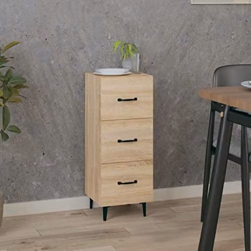 vidaXL Sideboard in Sonoma Oak Brown, W/D/H: 34.5 x 20.0 x 90.0 cm – 1