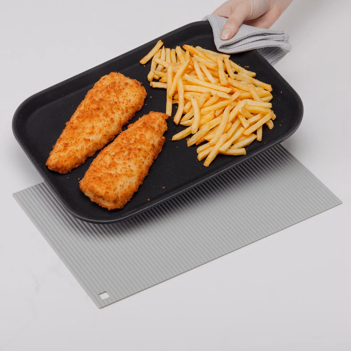 Zeal Jumbo Rectangular Silicone Kitchen Trivet Mat, Grey – 2