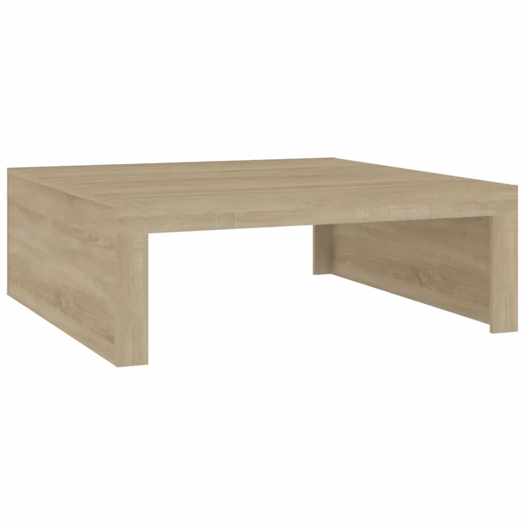Berkfield Home Sonoma Oak Coffee Table in Brown, W/D/H: 100 x 100 x 35 cm – 2