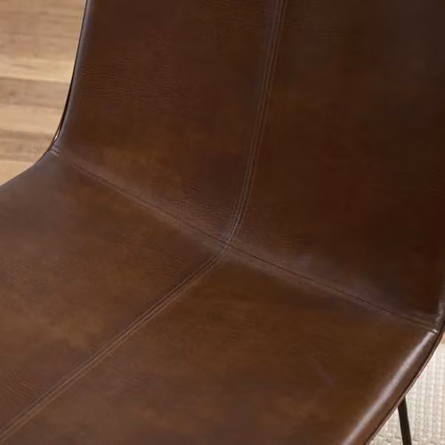Julian Bowen Joren Brown Synthetic Leather Lounge Chair with Armrests – 4