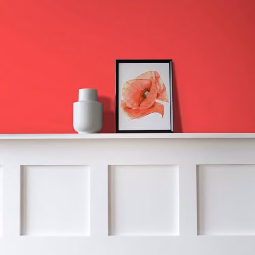 Vintro Luxury Matt Emulsion Multi Surface Paint in Poppy Red, 1L – 2