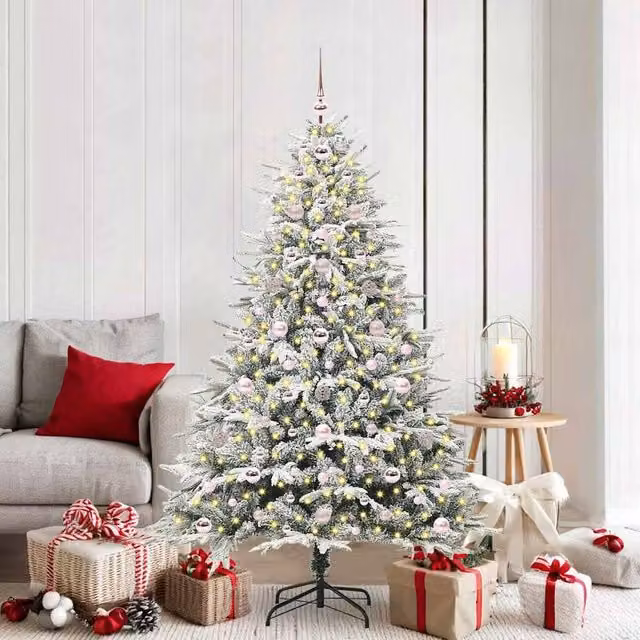 Berkfield Home Pre-lit Artificial Christmas Tree with Ball Set, Green, Height: 180 cm – 1