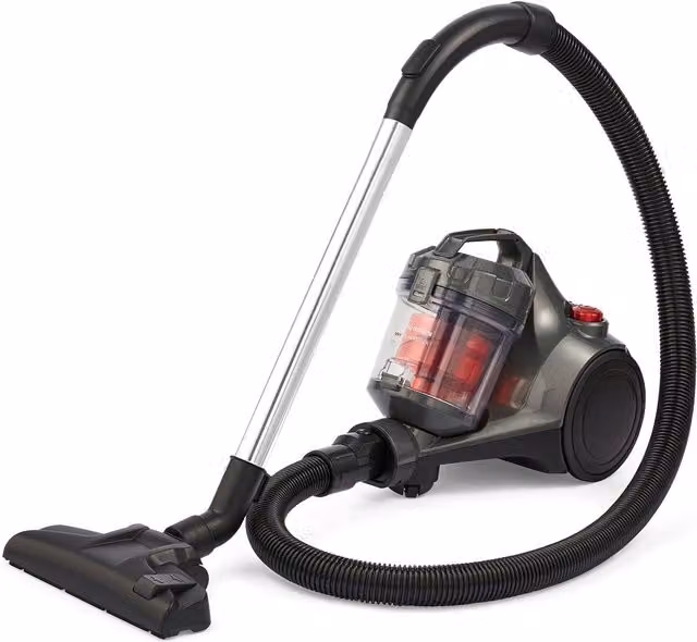 Morphy Richards PowerSphere Cylinder Vacuum, 2L, Grey and Red, Bagless with HEPA Filter and Turbo Brush