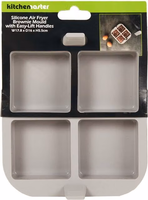 Kitchen Master Silicone Square Brownie Mould, Grey
