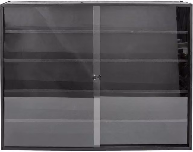 NESTLUNE 5-Tier Wooden Toy Model Storage Case and Collection Shelf in Black