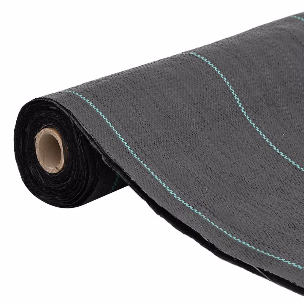 Berkfield Home Black Weed Membrane, W: 1.5 m, L: 100 m – 2
