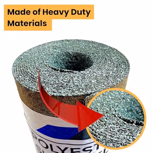 Novecrafto Heavy-Duty Green Polyester Shed Roofing Felt, W: 1 m, L: 10 m – 9