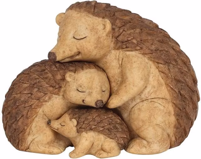 Something Different Hedgehog Family Ornament in Brown