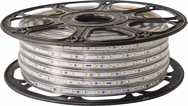 ValueLights 25m 100W LED Rope Light in Cool White with Clear Housing