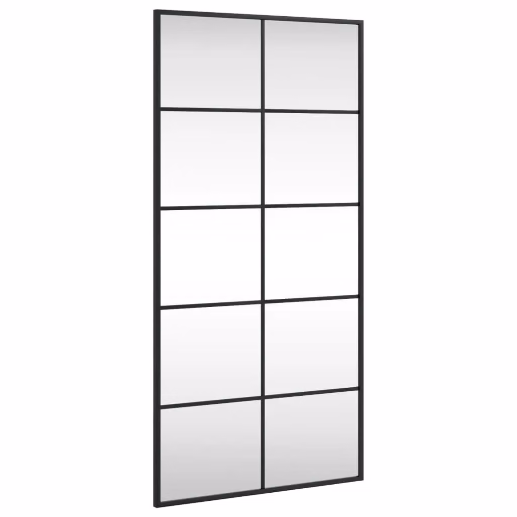 Berkfield Home Minimalist Rectangular Wall Mirror in Black, W: 50 cm, H: 100 cm – 2