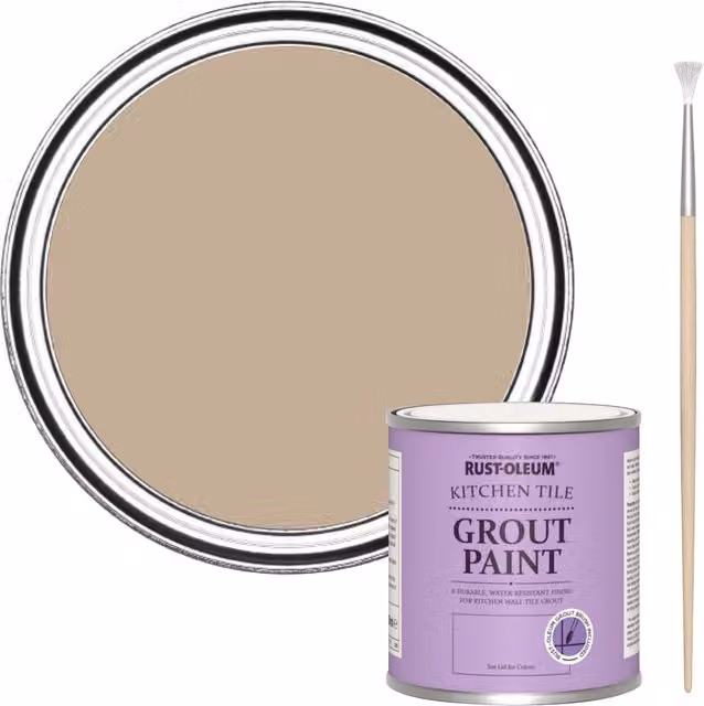 Rust-Oleum Kitchen Grout Paint in Salted Caramel Brown, 250 ml