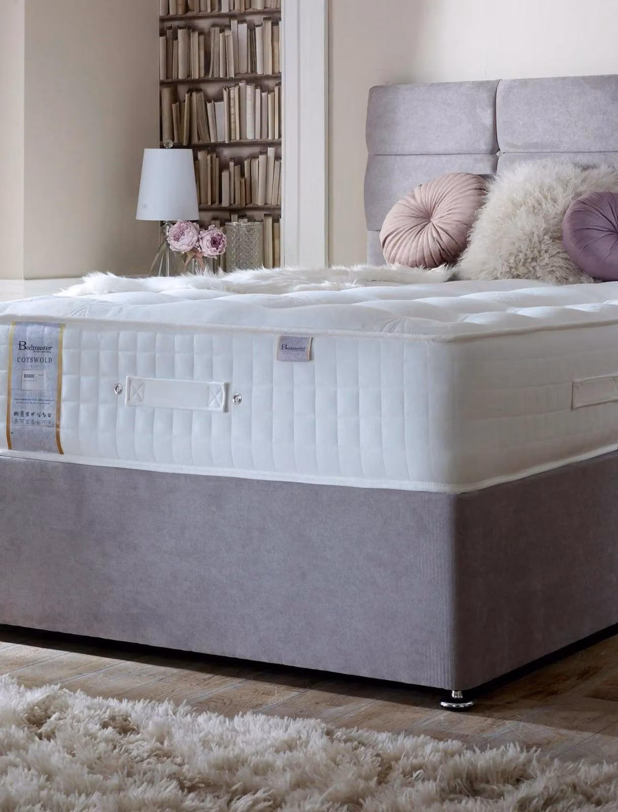 Bedmaster Cotswold 3000 Pocket Sprung Natural Mattress in White, Size: Small Double, W/D/H: 120 x 200 cm – 2