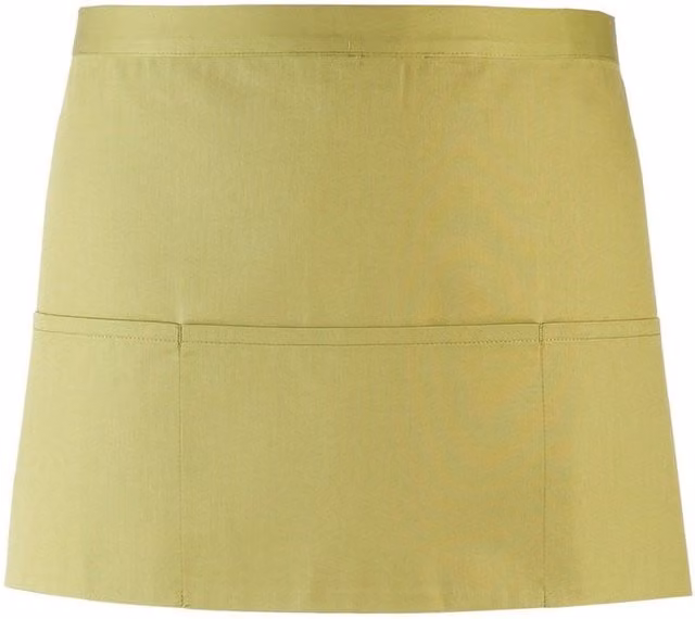 Premier Colours 3 Pocket Short Apron in Green