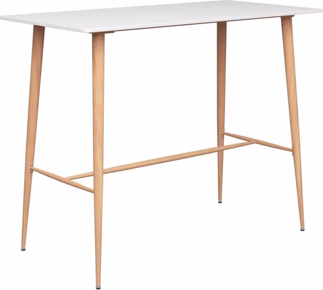 Berkfield Home White Bar Table, W/D/H: 120 x 60 x 105 cm