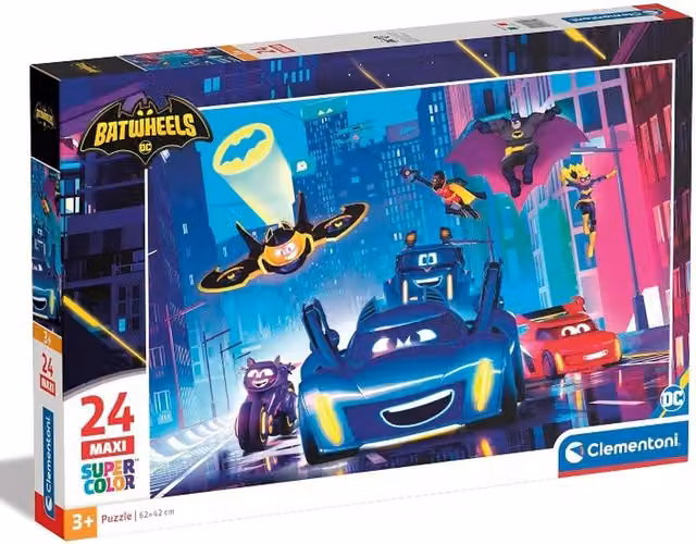 Clementoni Batwheels 24 Piece XL Floor Giant Puzzle in Multicolour and Purple
