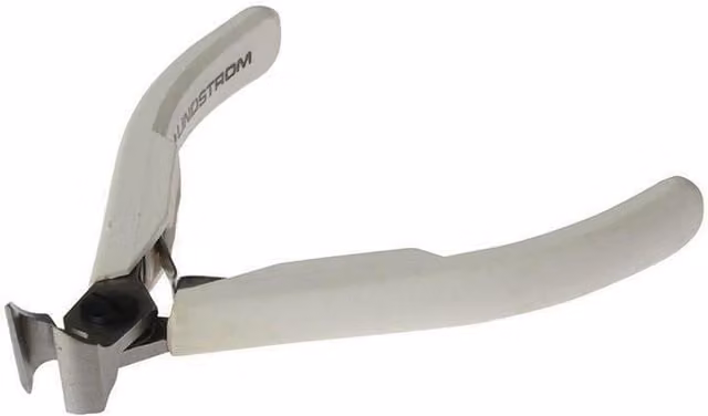 Lindstrom Supreme Oblique Cutting Micro Bevel Double Angled Head Nipper, 108mm, Grey