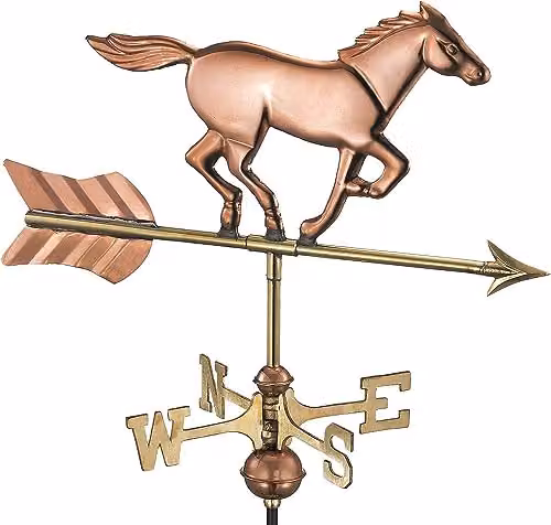 Espira Whites Copper and Bronze Horse Cottage Weathervane – 1