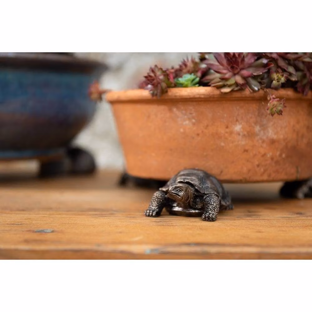 Jardinopia Tortoise Plant Pot Feet, Set of 3, Bronze, L8.5 x W6 x H5 cm – 3
