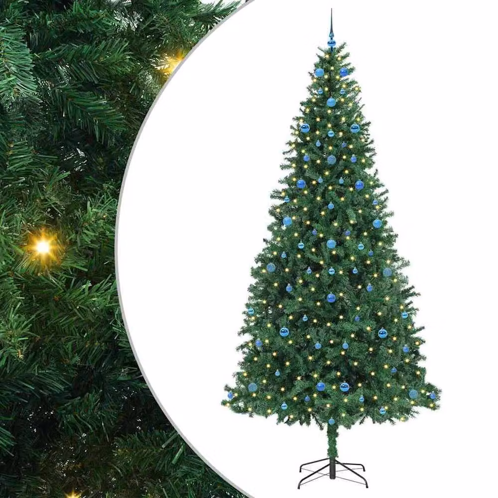 Berkfield Home Artificial Green Christmas Tree with 300 LEDs and Stand, Height: 300 cm – 2