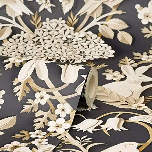 Fine Decor Woodland Charcoal Washable Nature Pattern Wallpaper in Grey – 2