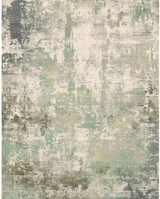 The Rug Shop UK Green Modern Abstract Easy To Clean Area Rug W: 160 cm, D: 230 cm